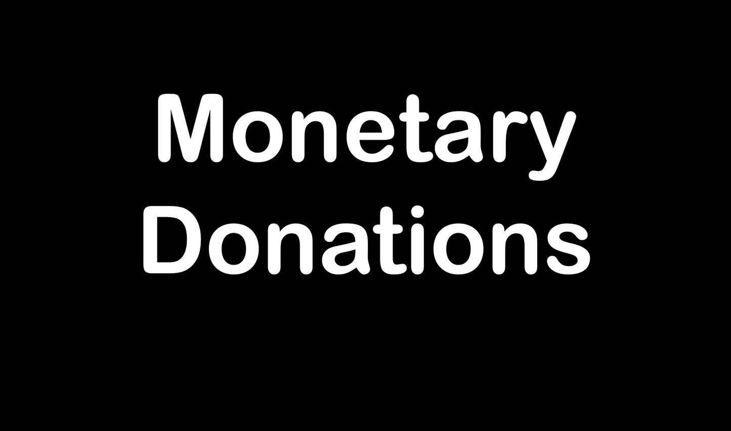 Monetary Donations
